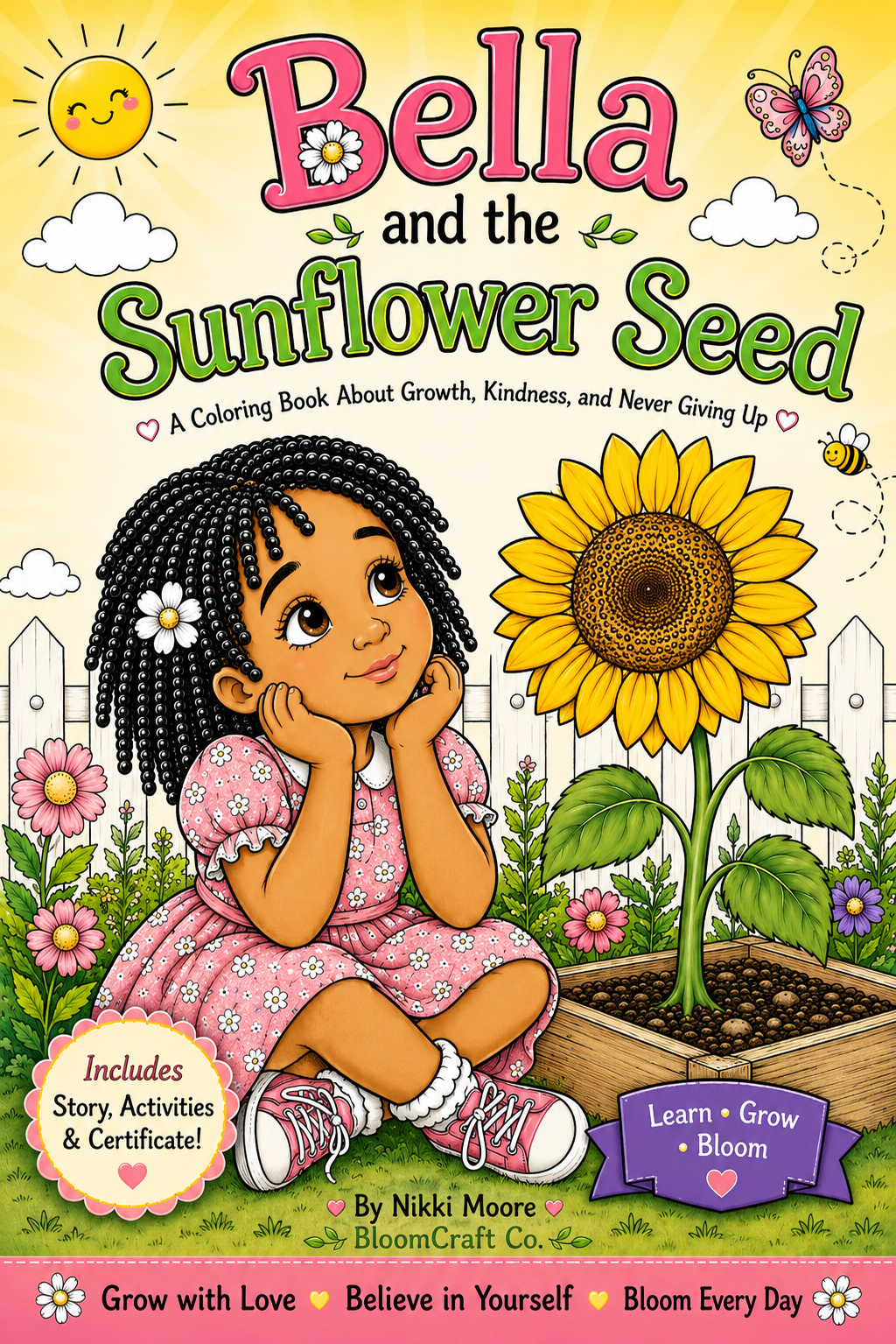 Bella and the Sunflower Seed Mini Coloring Book