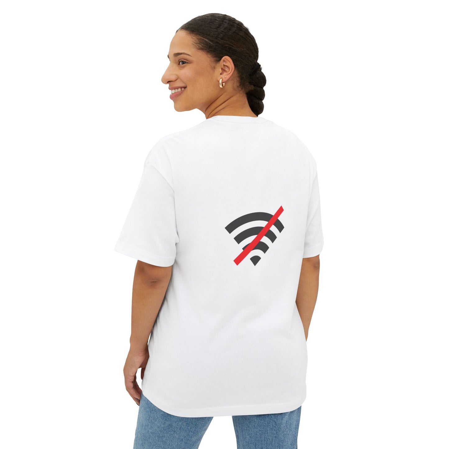 No Wi‑Fi Download Tee — Minimalist Internet Offline Graphic T‑Shirt