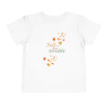 Fall Themed Toddler Short Sleeve Tee - "Falling Into Trouble"