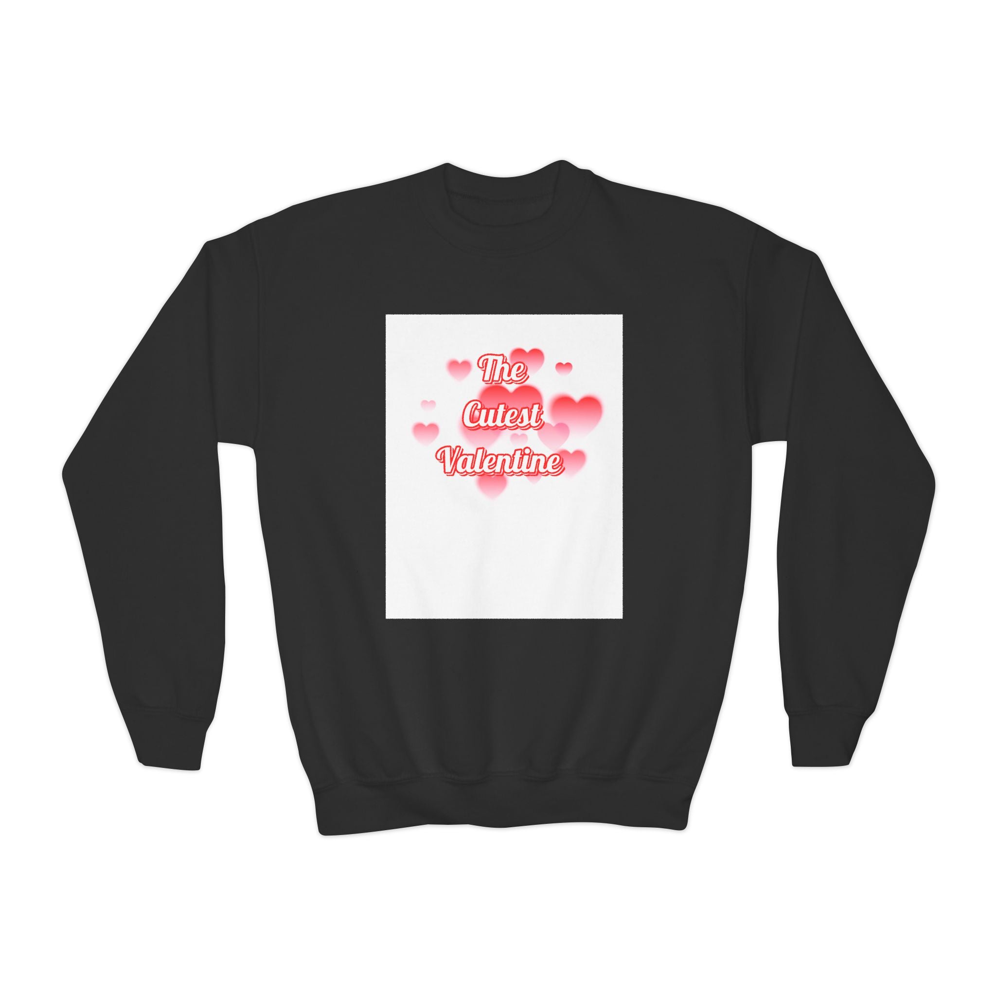Valentine Hearts Crewneck Sweatshirt — Cutest Valentine Red Heart Design