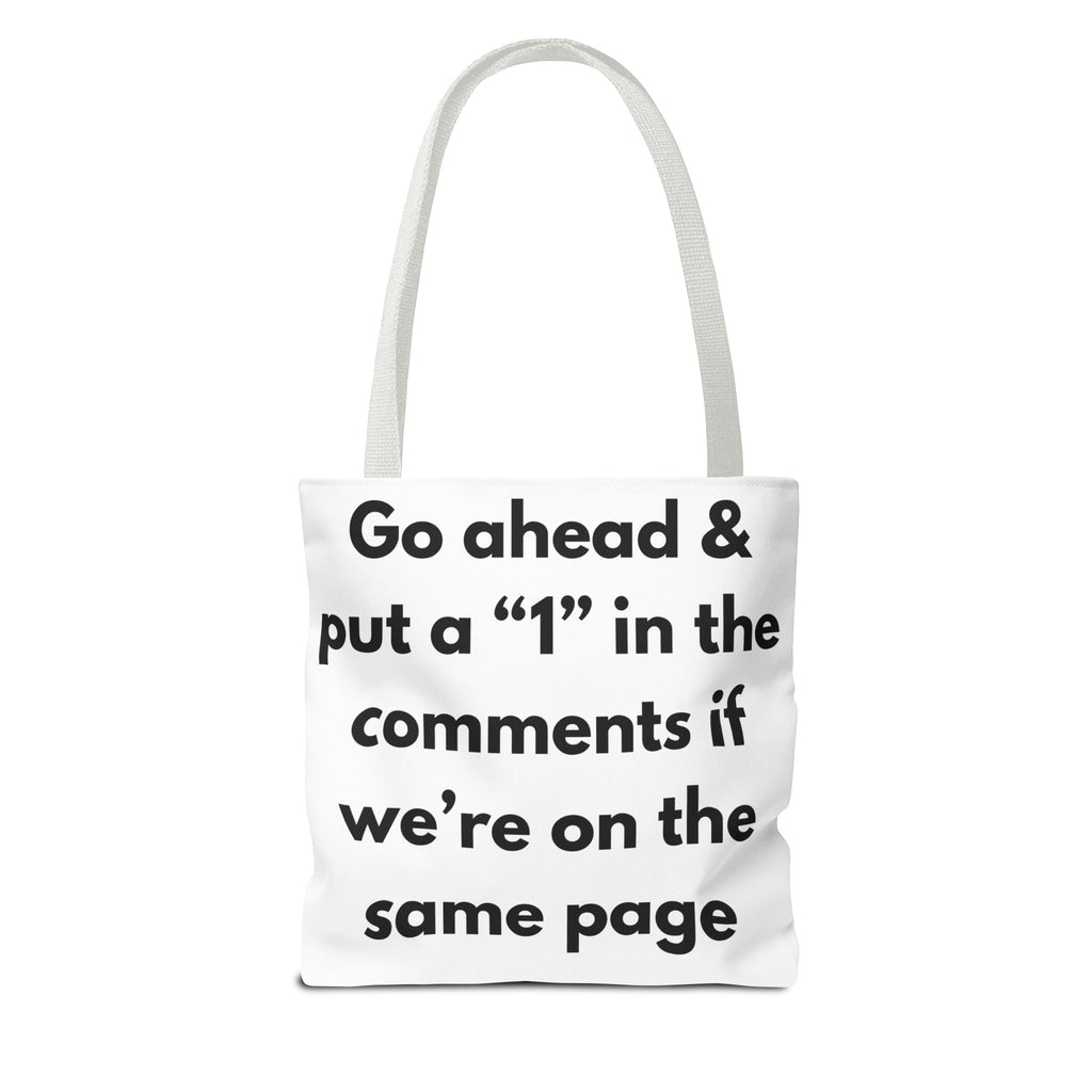 Investors Tote Bag — “Let’s get it… 110%” Motivational Investor Quote Tote