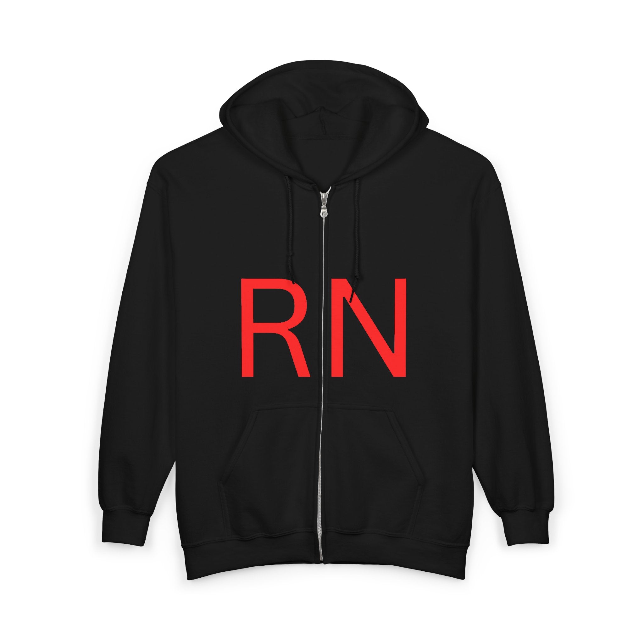 RN Zip Hoodie — "Remarkable Nonpareil" Nurse-Inspired Full-Zip Sweatshirt