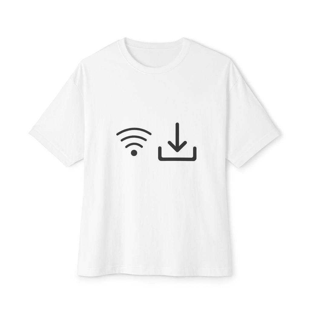 No Wi‑Fi Download Tee — Minimalist Internet Offline Graphic T‑Shirt