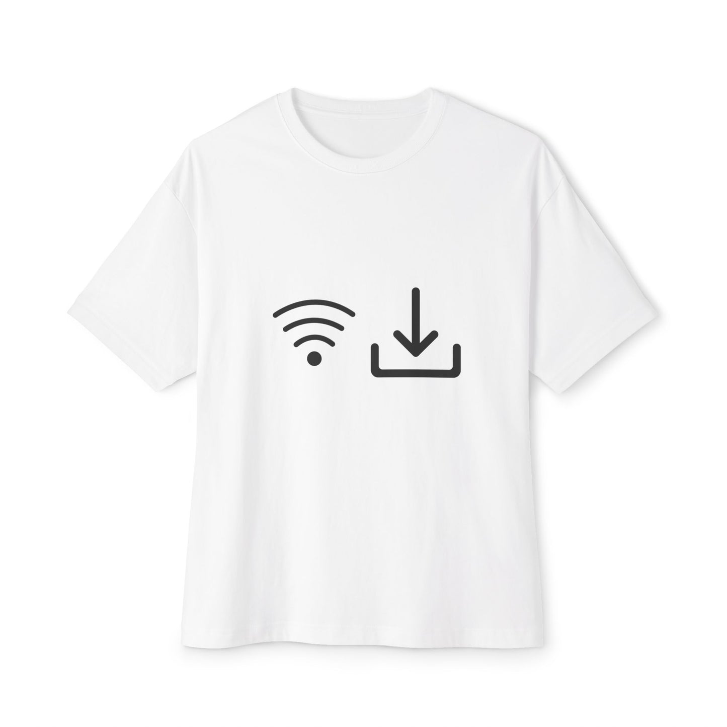 No Wi‑Fi Download Tee — Minimalist Internet Offline Graphic T‑Shirt
