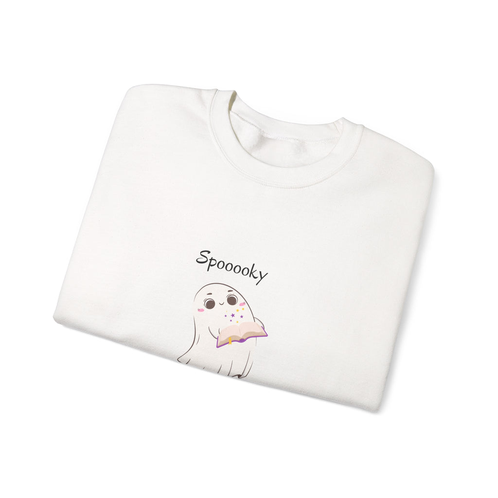 Spooky Reader Crewneck Sweatshirt for Cozy Nights
