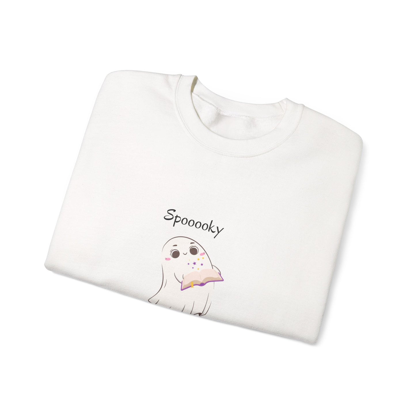 Spooky Reader Crewneck Sweatshirt for Cozy Nights