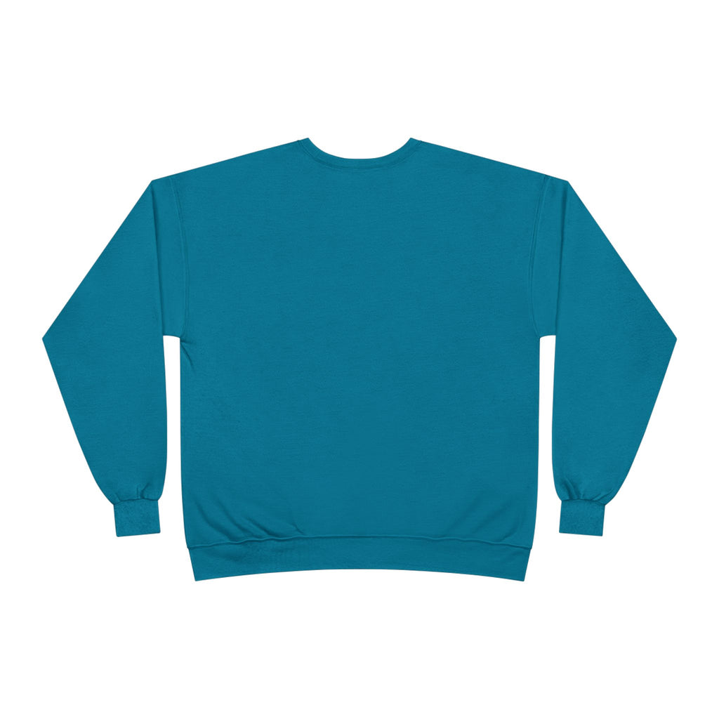 Crewneck Sweatshirt — 'Turn Up Time!' Frog Holding Heart Balloons Romantic Valentine's Pullover