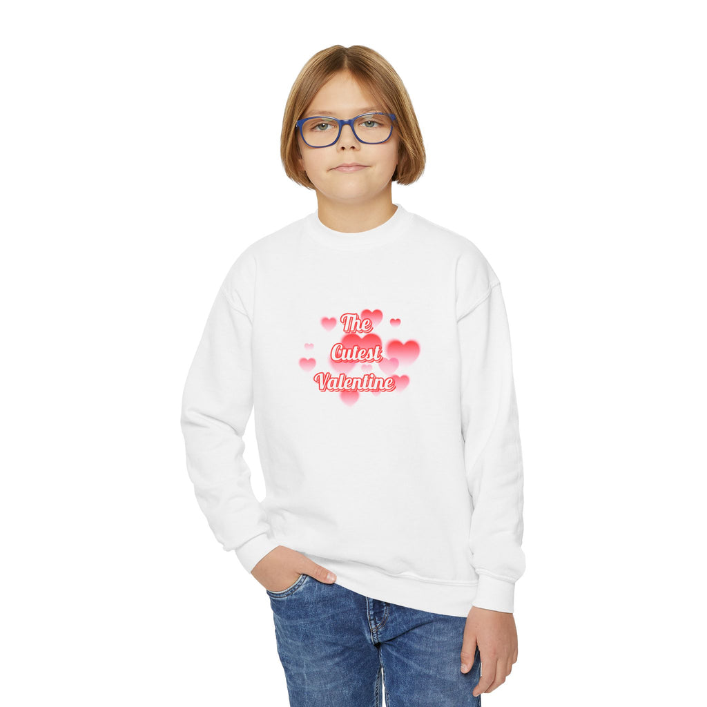 Valentine Hearts Crewneck Sweatshirt — Cutest Valentine Red Heart Design