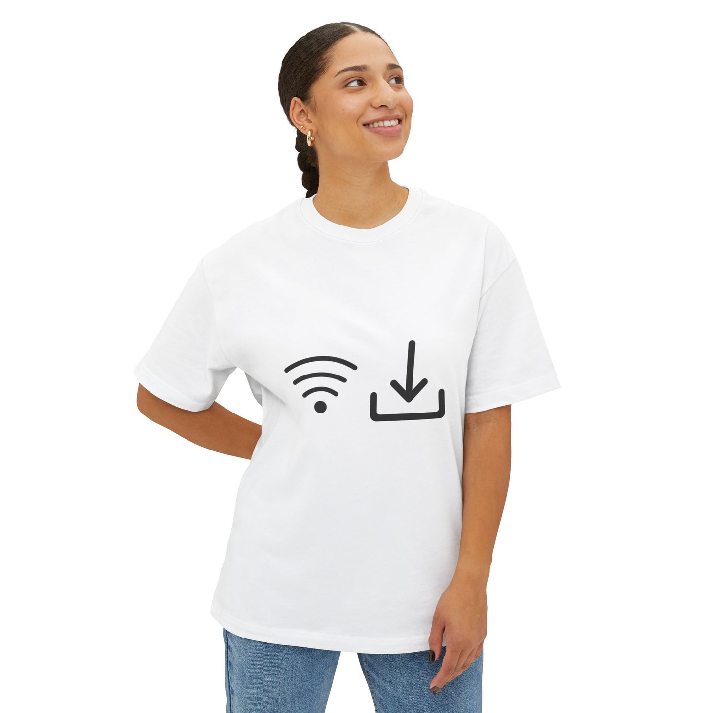 No Wi‑Fi Download Tee — Minimalist Internet Offline Graphic T‑Shirt