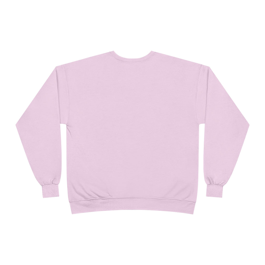 Crewneck Sweatshirt — 'Turn Up Time!' Frog Holding Heart Balloons Romantic Valentine's Pullover
