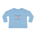 Toddler Long Sleeve Tee — "Future Reader" Rainbow Book Graphic