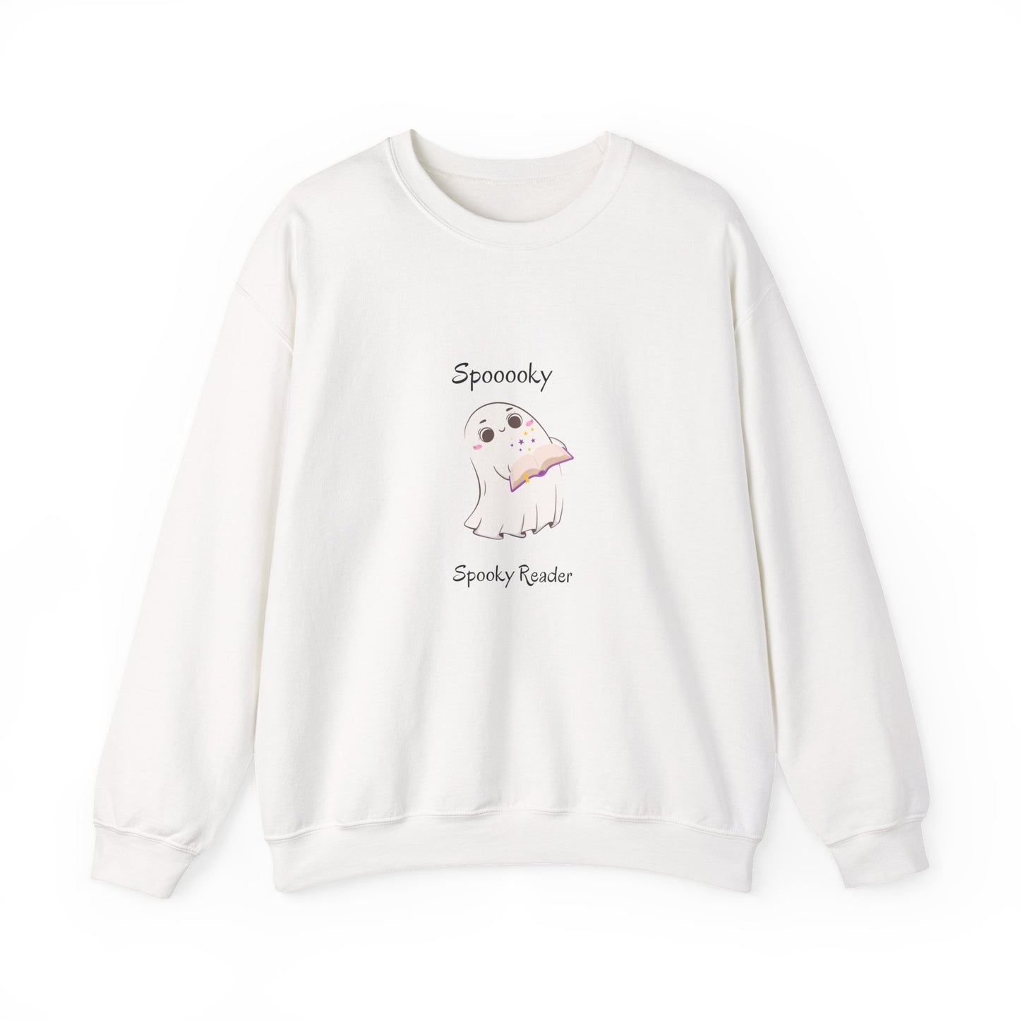 Spooky Reader Crewneck Sweatshirt for Cozy Nights