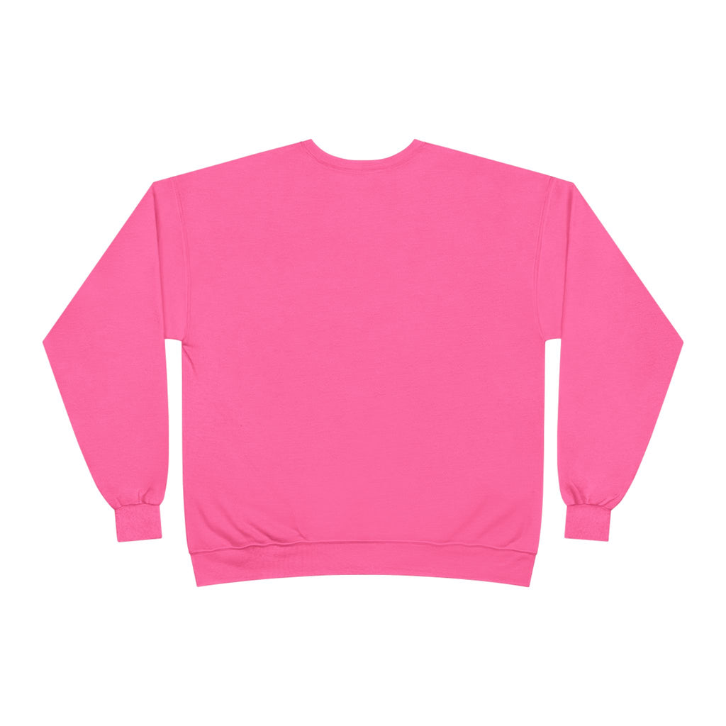 Crewneck Sweatshirt — 'Turn Up Time!' Frog Holding Heart Balloons Romantic Valentine's Pullover