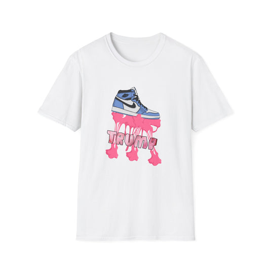 Dripping Sneaker Graphic T-Shirt — "TRUMP" Logo