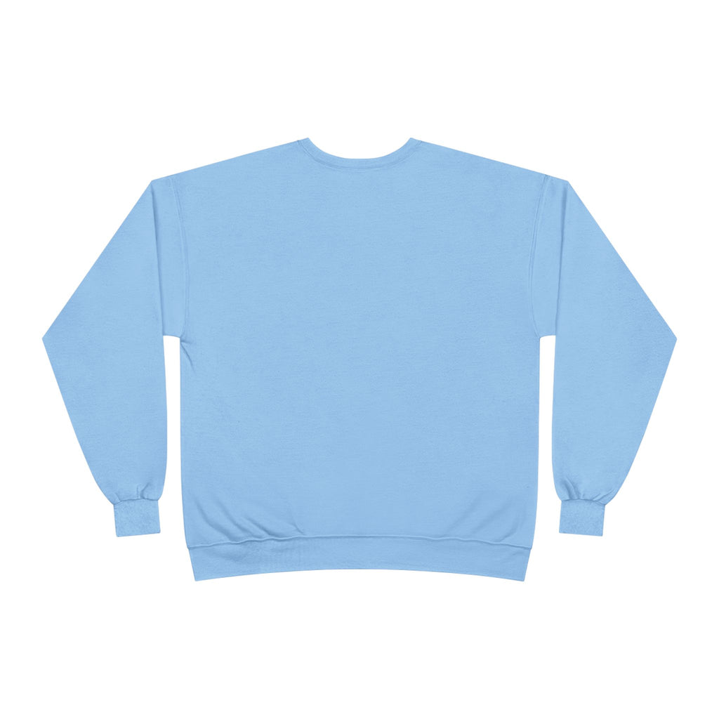 Crewneck Sweatshirt — 'Turn Up Time!' Frog Holding Heart Balloons Romantic Valentine's Pullover