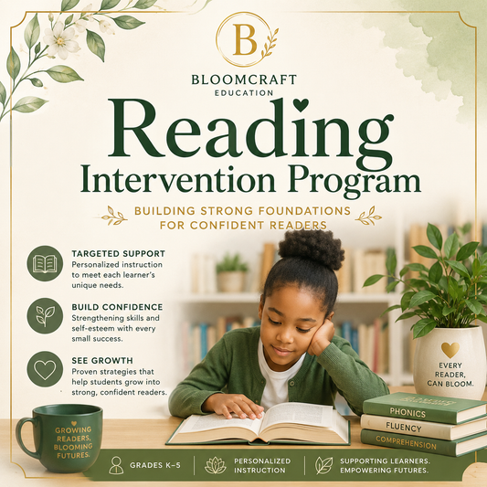 BloomCraft Reading  Assessment